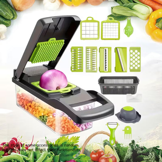 A 16-In-1 Multifunctional Vegetable Chopper