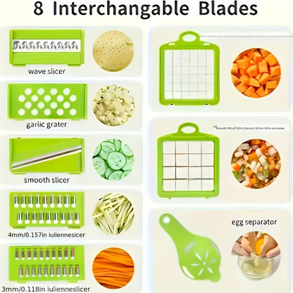 A 16-In-1 Multifunctional Vegetable Chopper