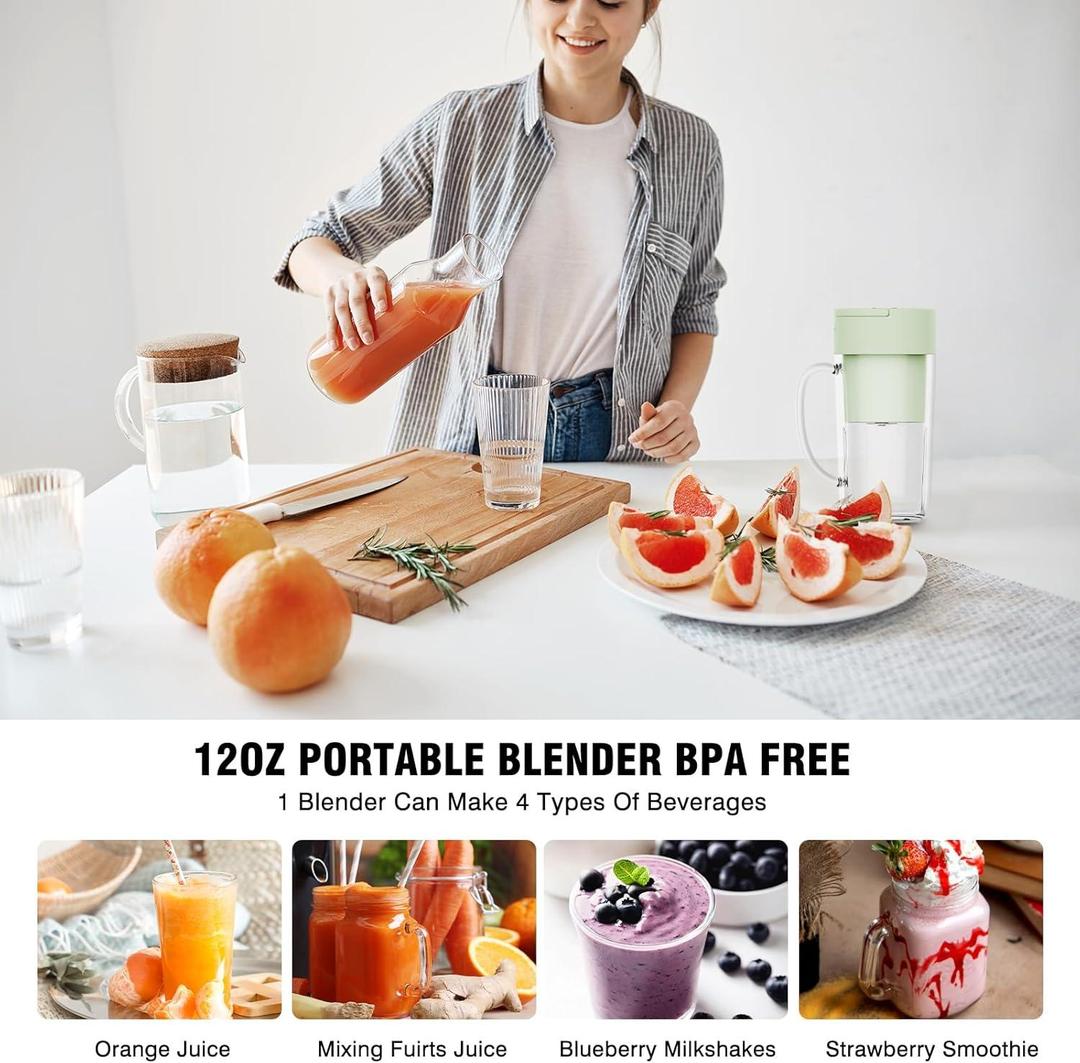 Portable Rechargeable Electric Juice Cup - 1 Pc